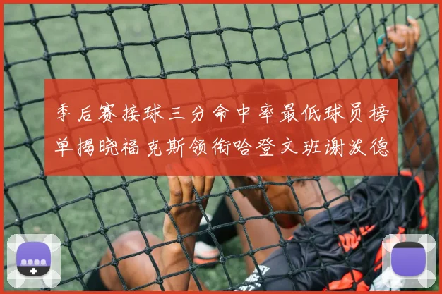 季后赛接球三分命中率最低球员榜单揭晓福克斯领衔哈登文班谢泼德紧随其后